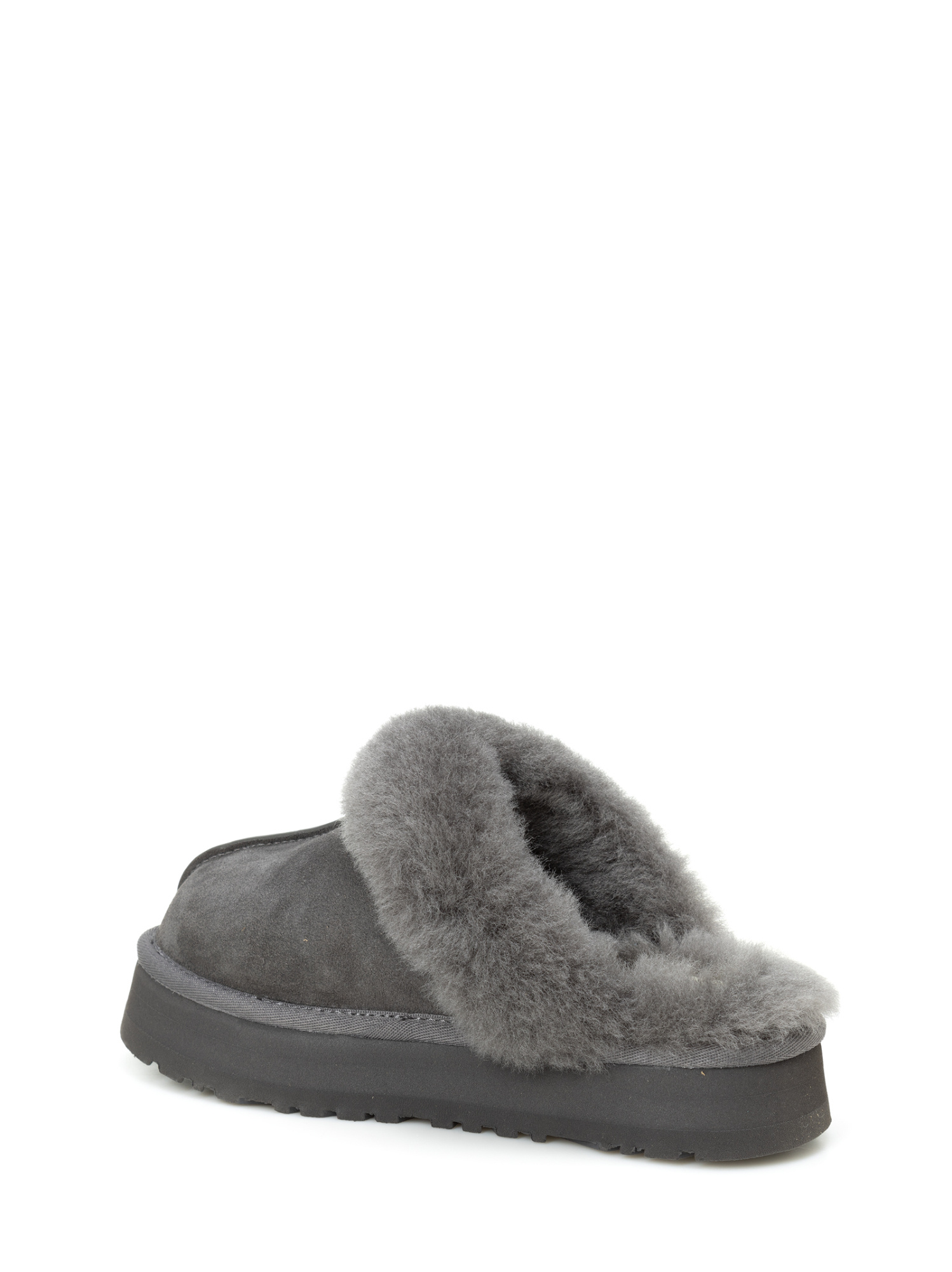 UGG DISQUETTE SHEARLING PLATFORM SLIPPERS 