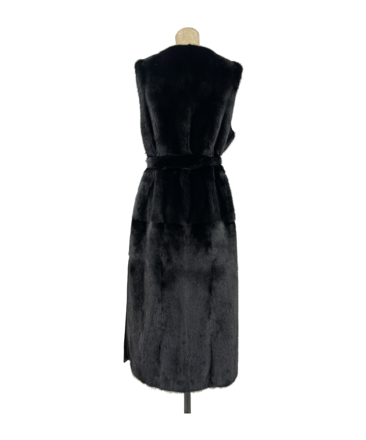 Yves Salomon Sleeveless Vest In Black