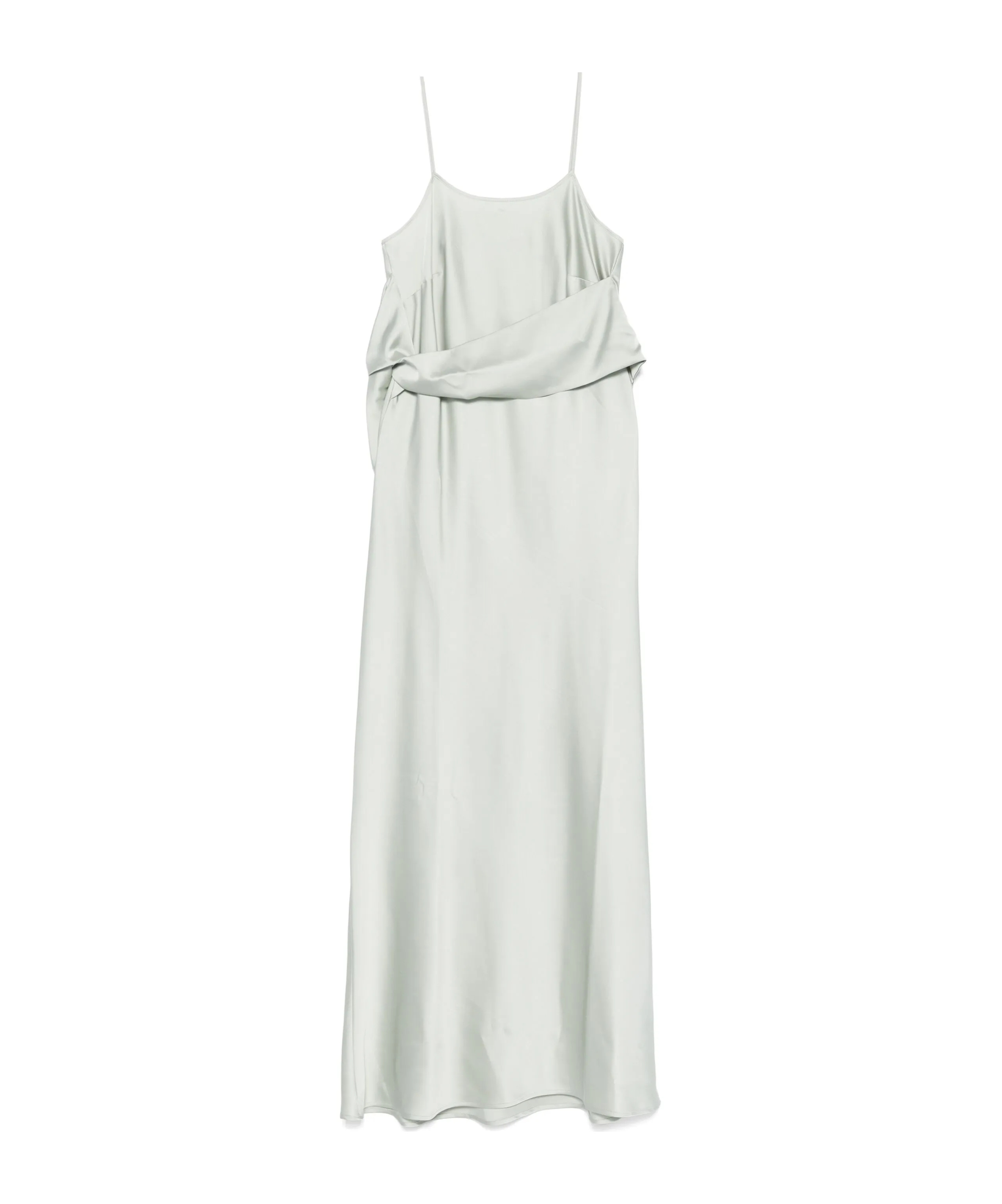 D Exterior D.exterior Draped Slip Dress In Gray