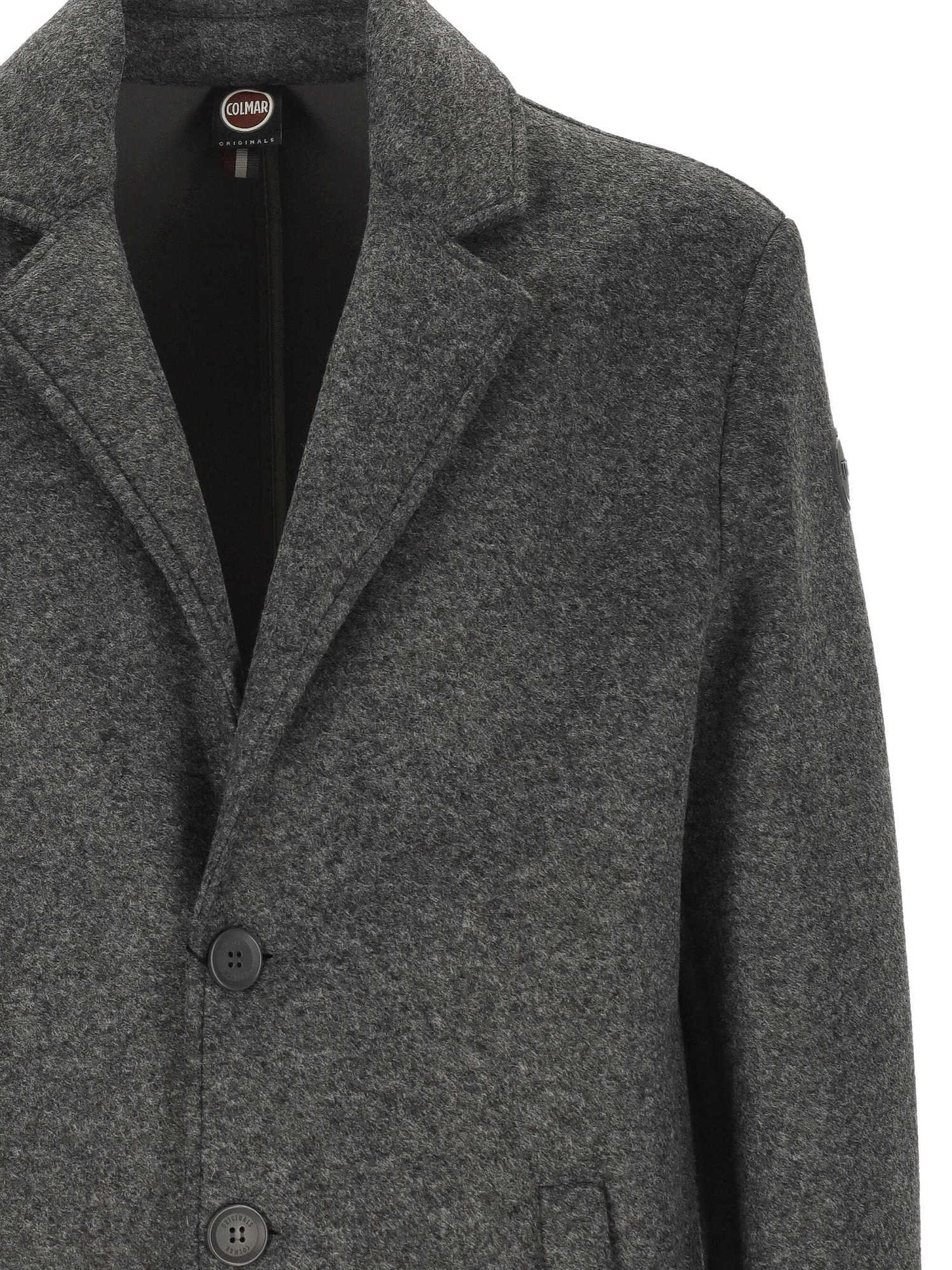 Colmar Originals Single-breasted Tailored Coat In Gray