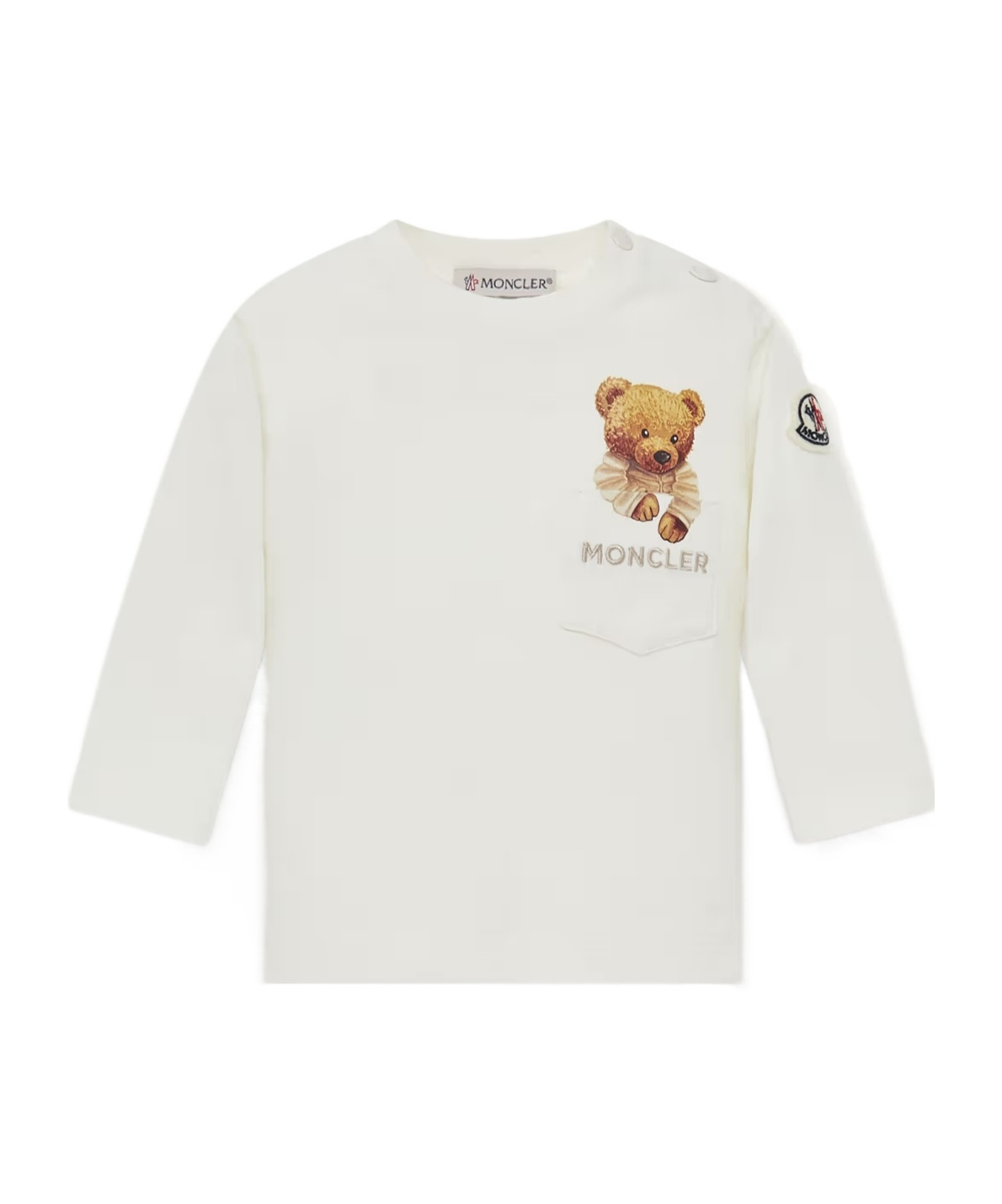 Moncler Long-sleeved T-shirt In White