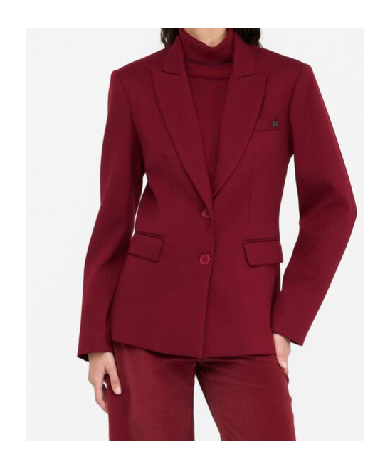 Liu •jo Liu Jo Slim-fit Blazer In Red