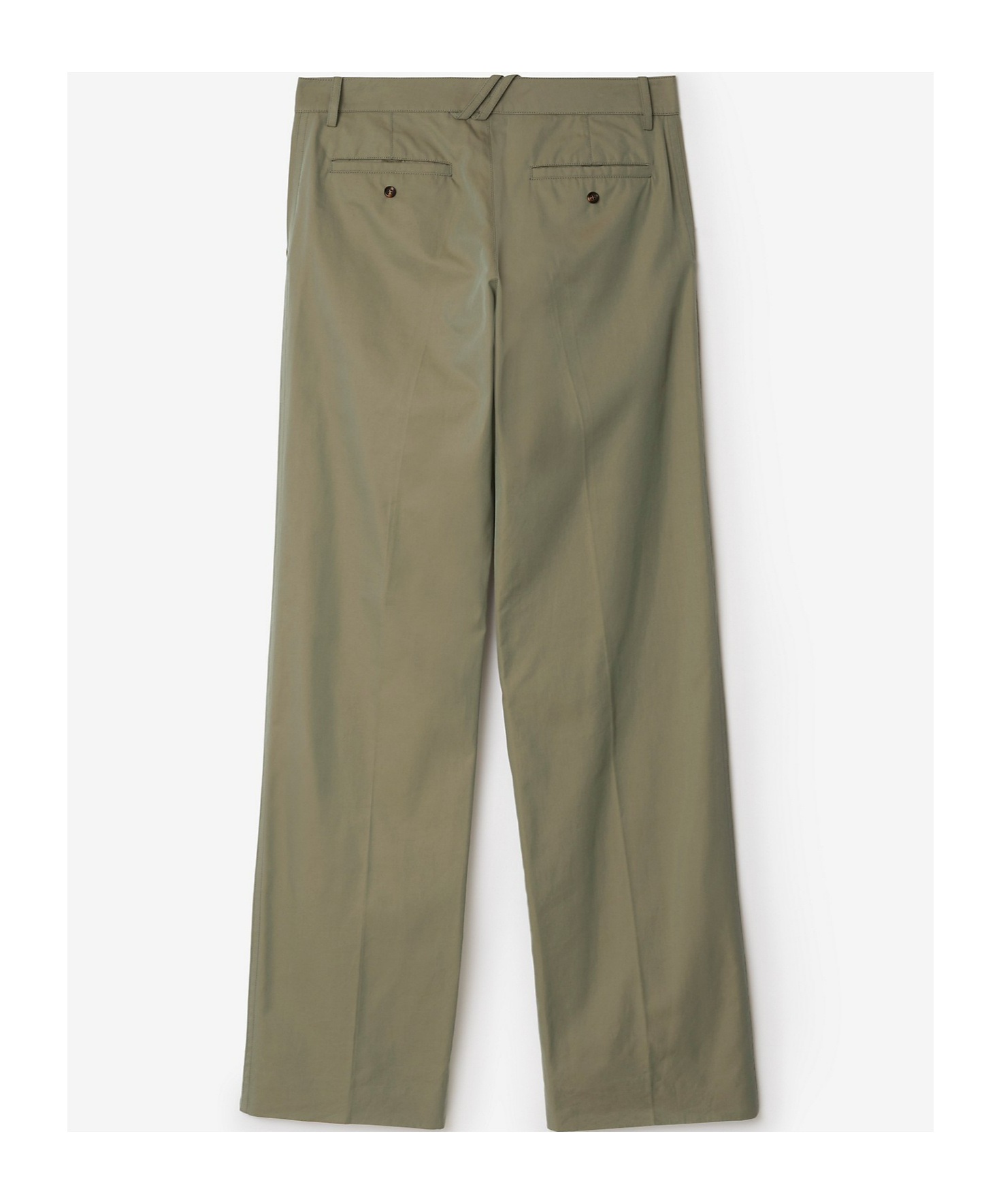 Burberry Straight-leg Cotton Trousers In Gray