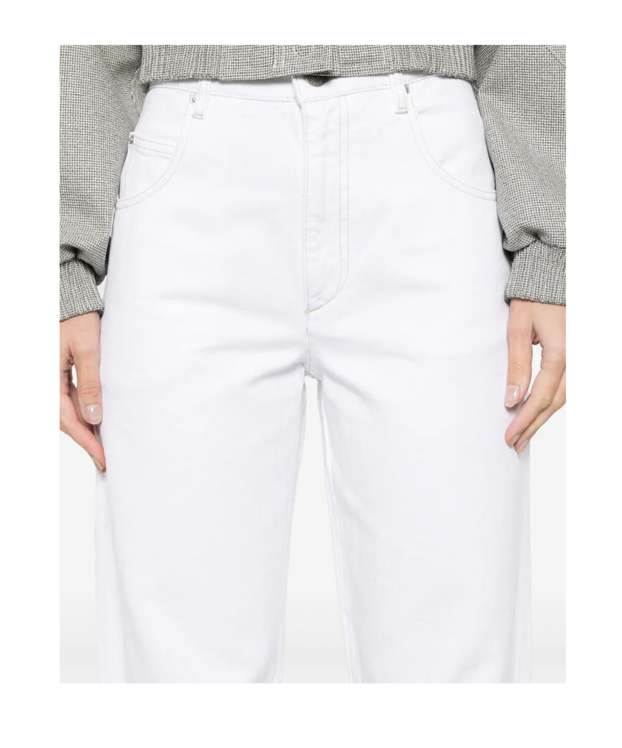 Isabel Marant Janet Tapered Leg Jeans Clothing In White