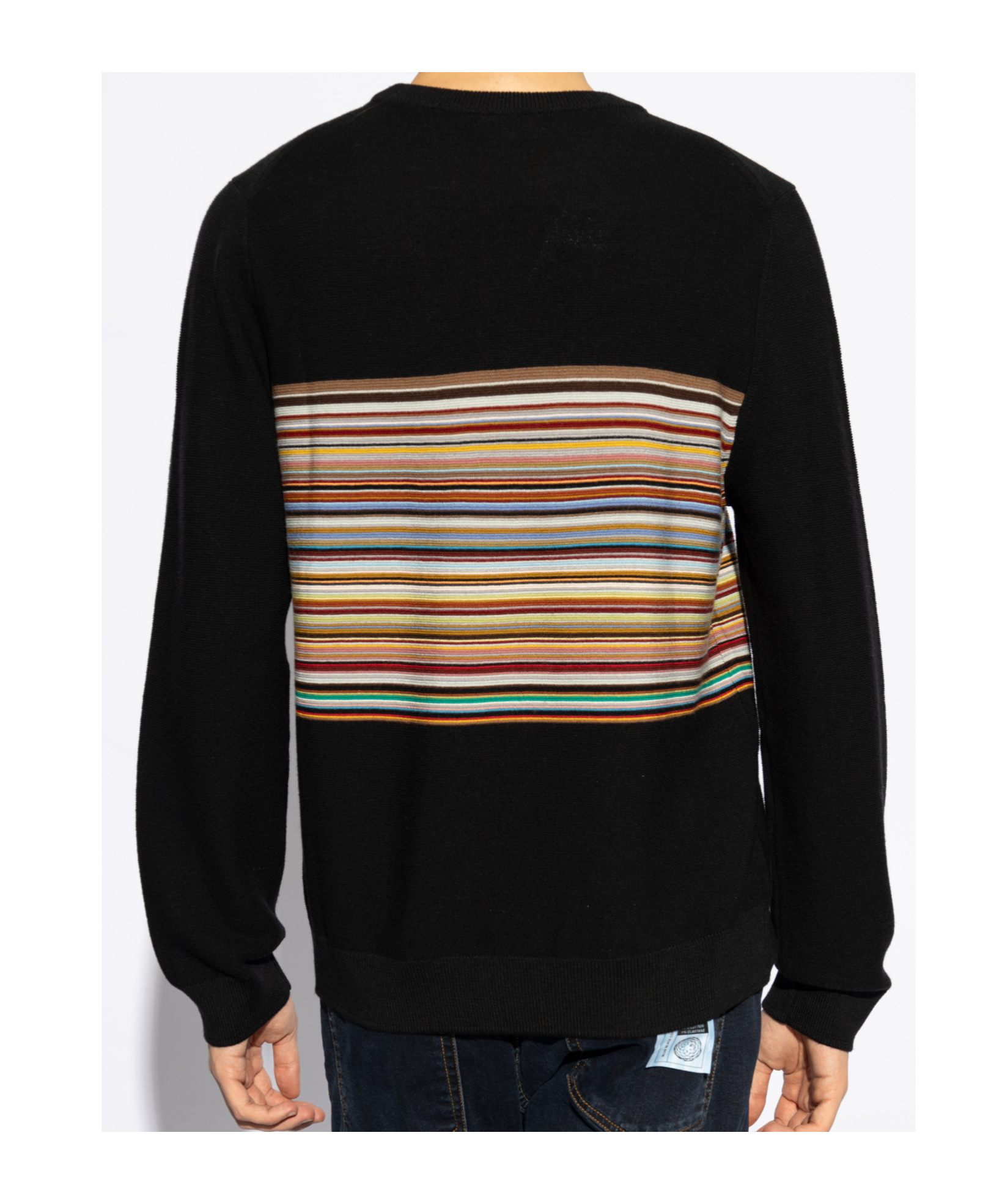 Shop Paul Smith Artist-stripe Sweater In Black