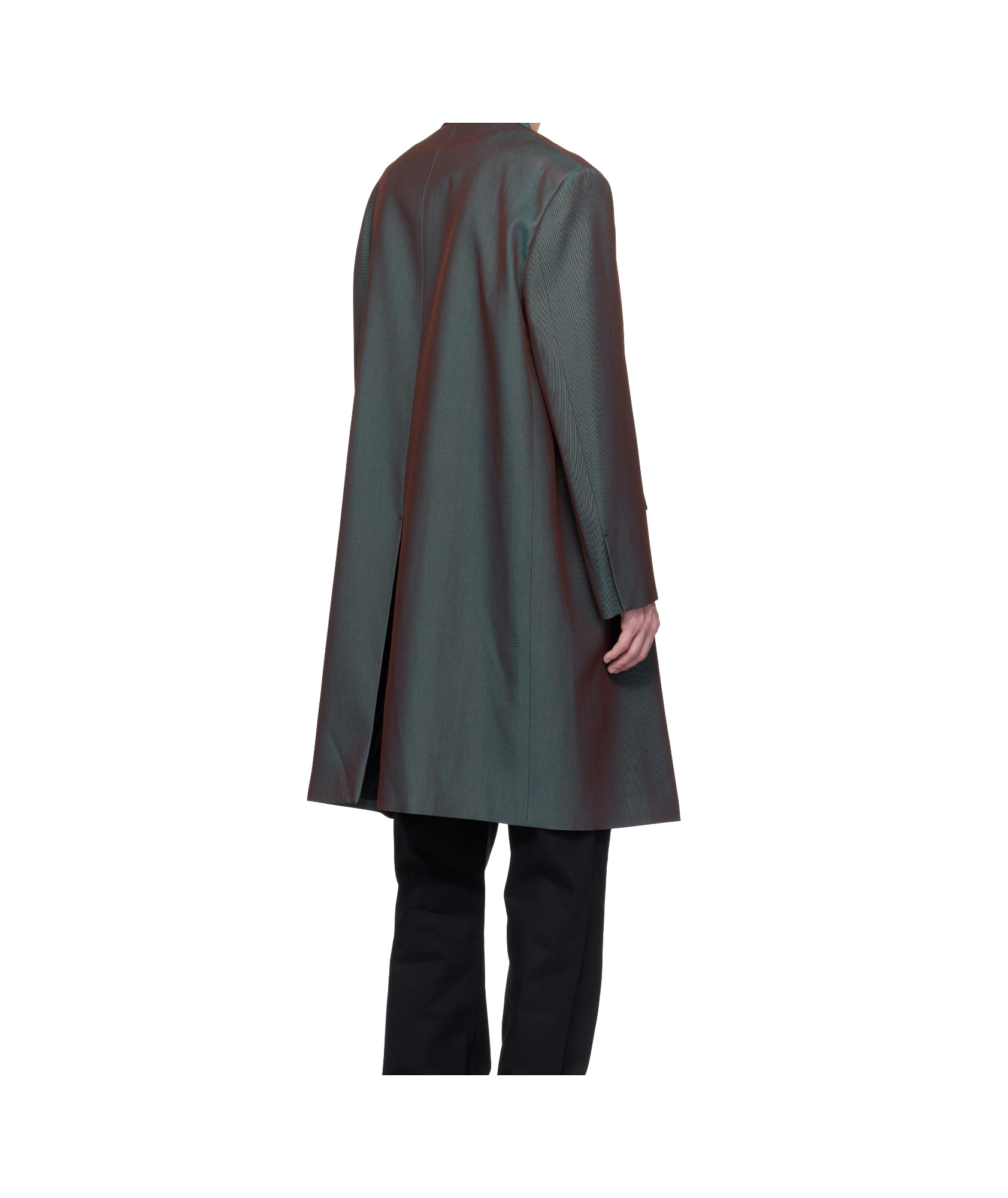 Jil Sander Tailored Coat In Iridescent Plum