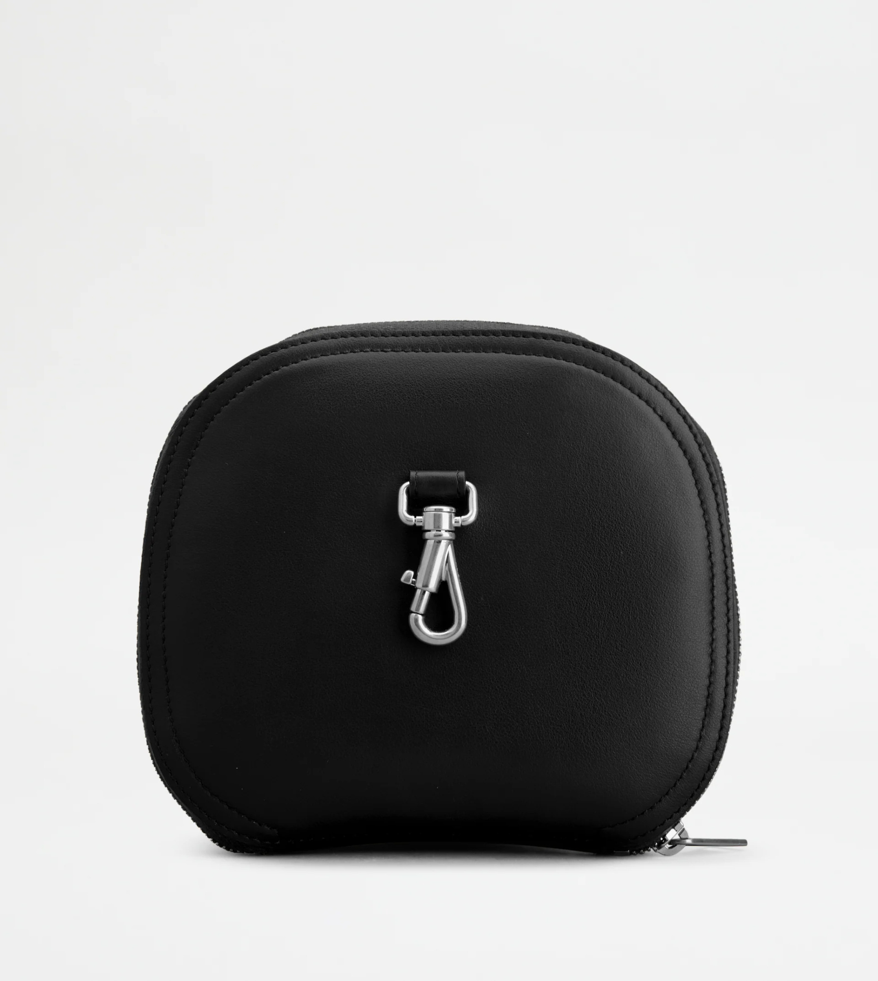 Tod's Canvas And Leather Folding Bag In Black