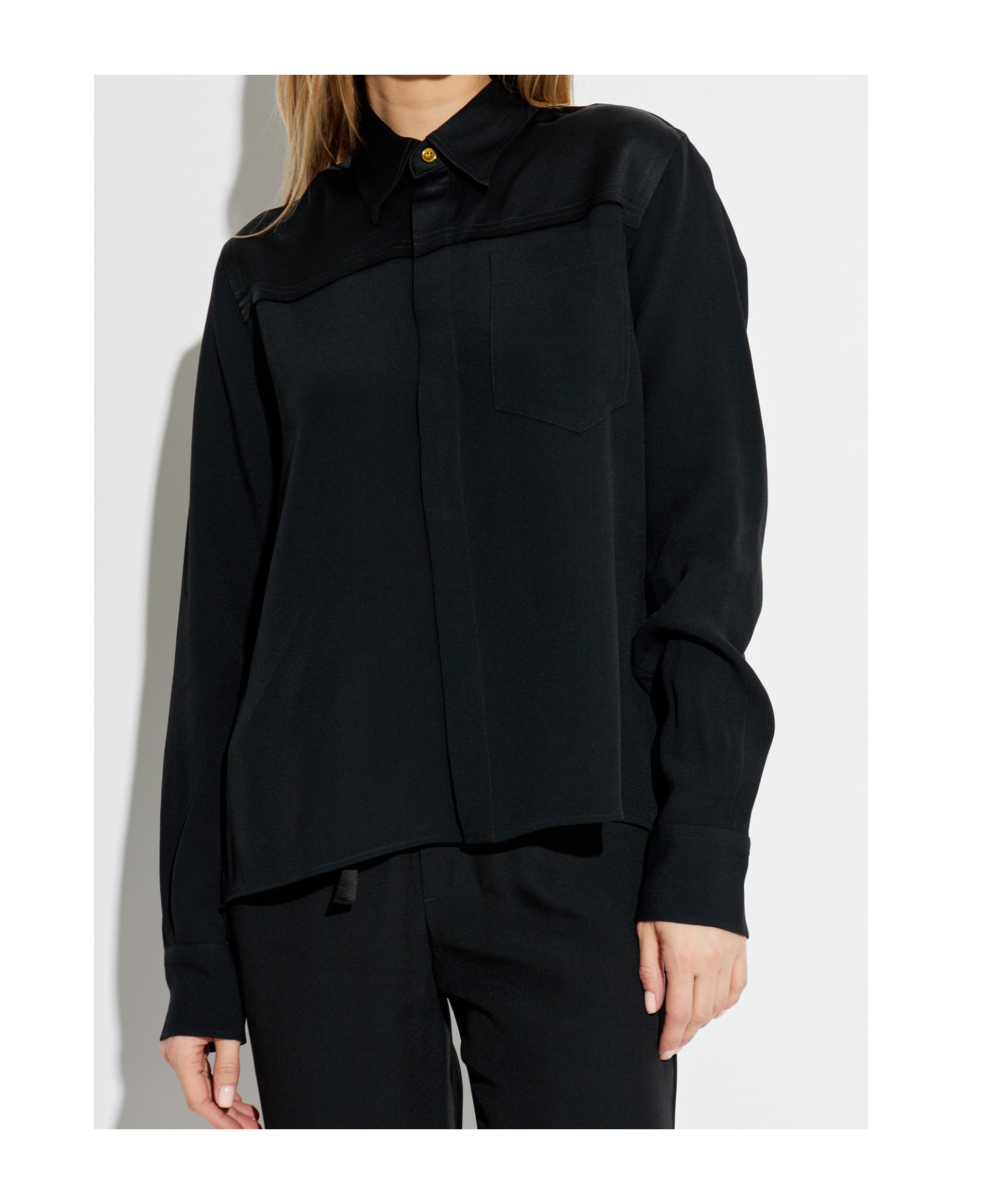 Ami Alexandre Mattiussi Long-sleeved Shirt In Black