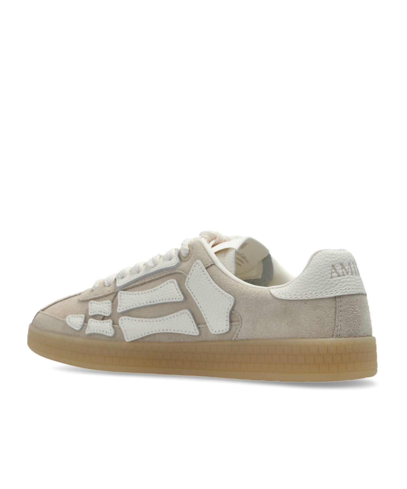 Amiri Off-white Croc Debossed Pacific Bones Sneakers In Multi