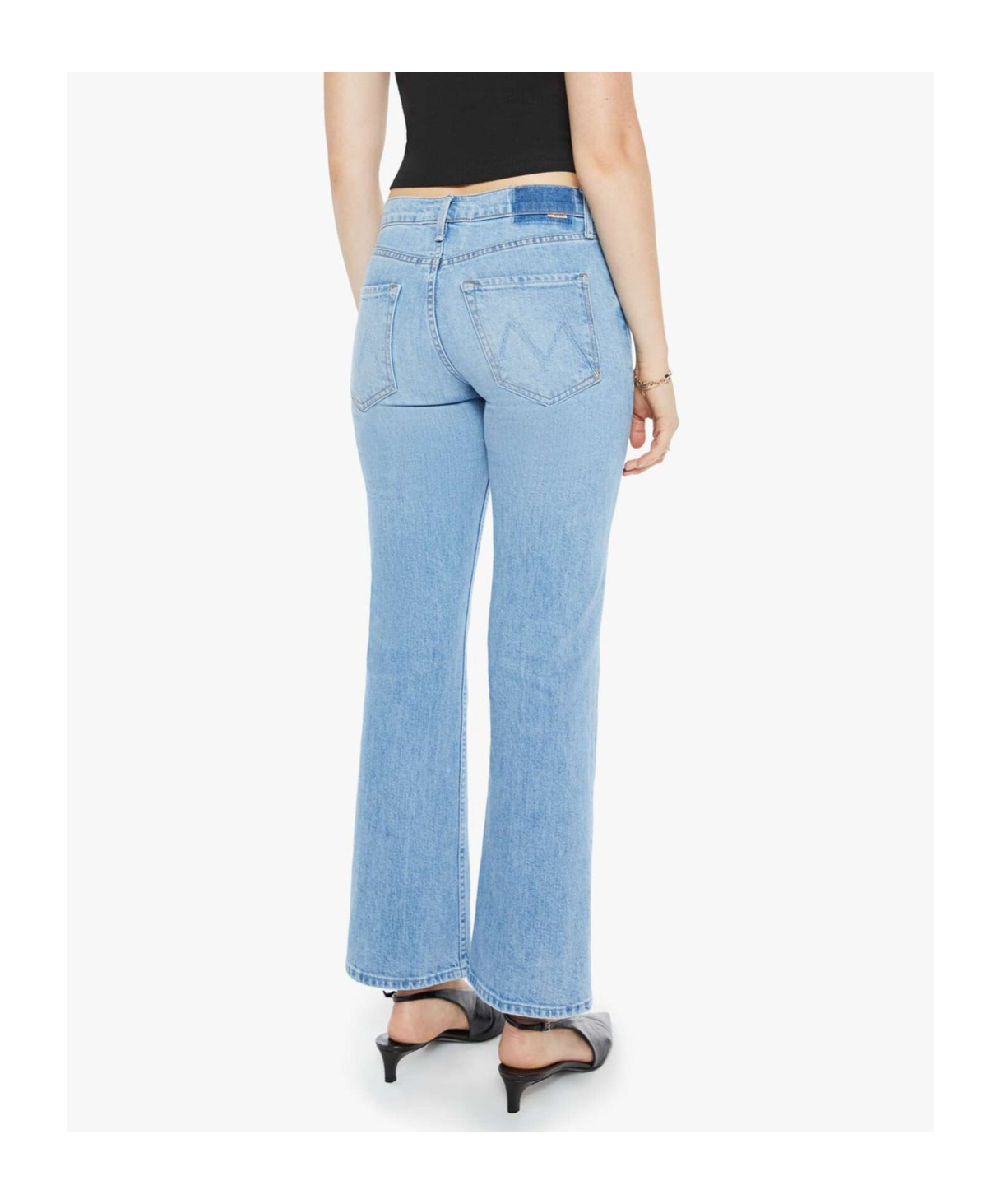 Mother Cotton Jeans In Blue