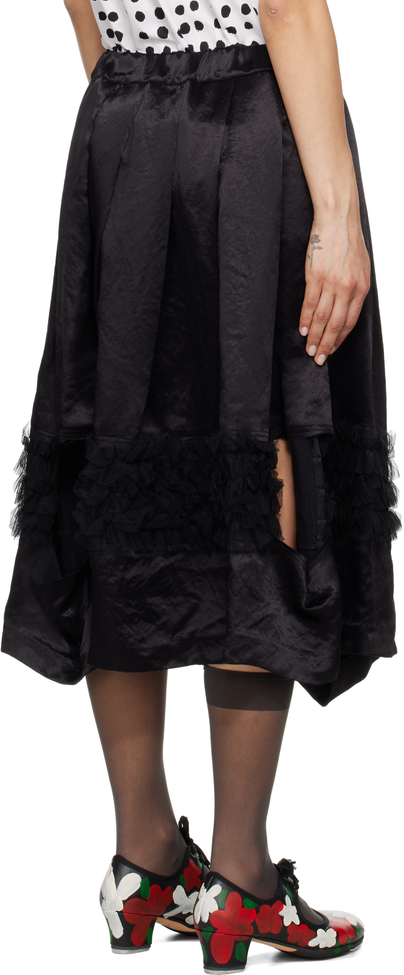 Shop Comme Des Garçons Elastic Waist Skirt
