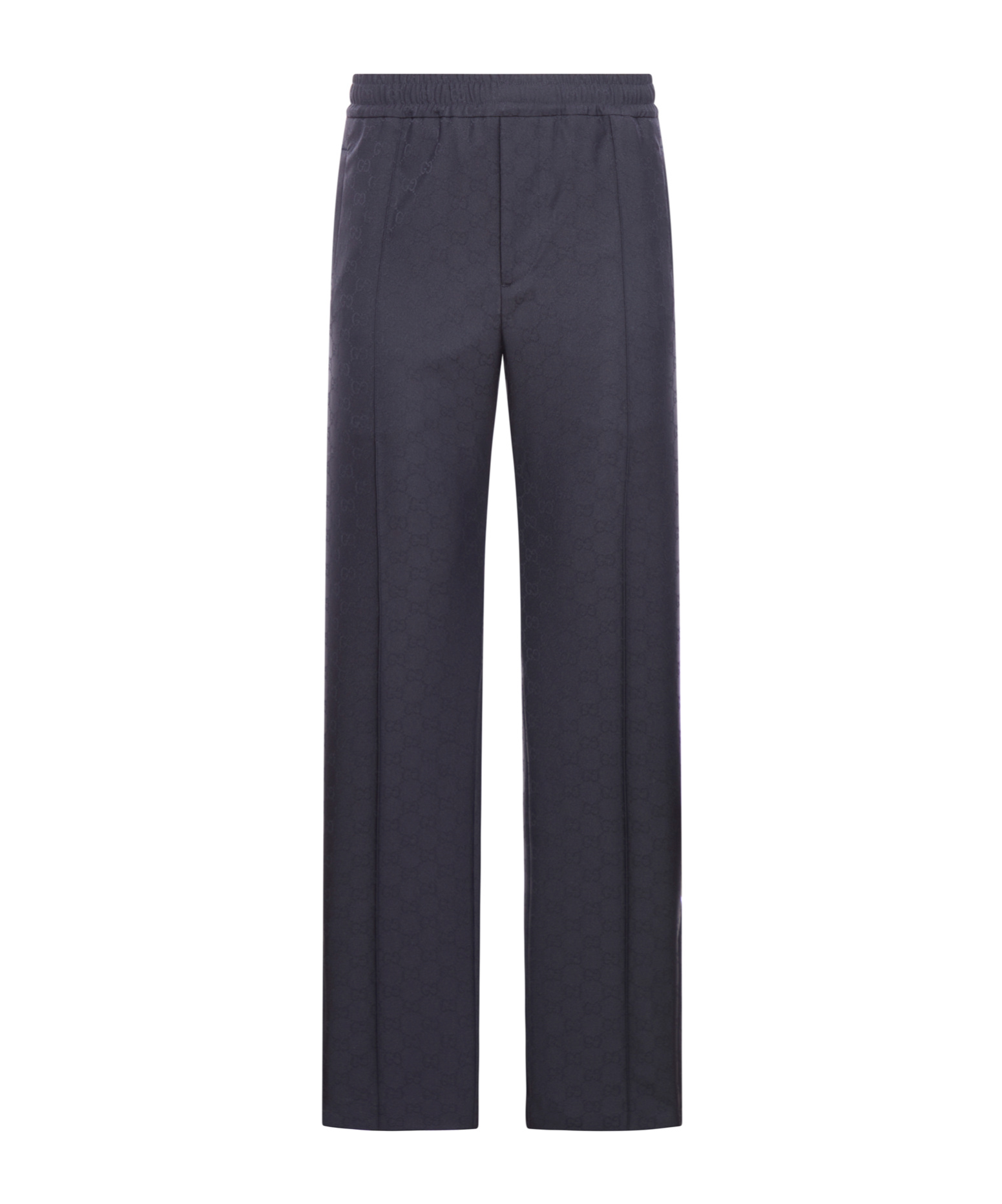 Gucci Blue Pants With Web Detail In Gg Fabric Man In Blue