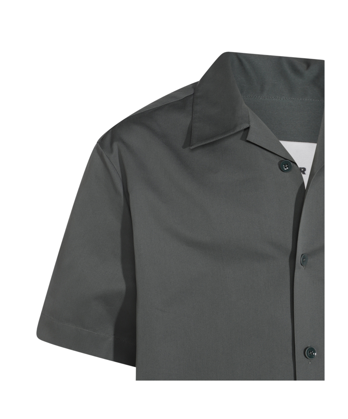 Jil Sander Satin Shirt In Black