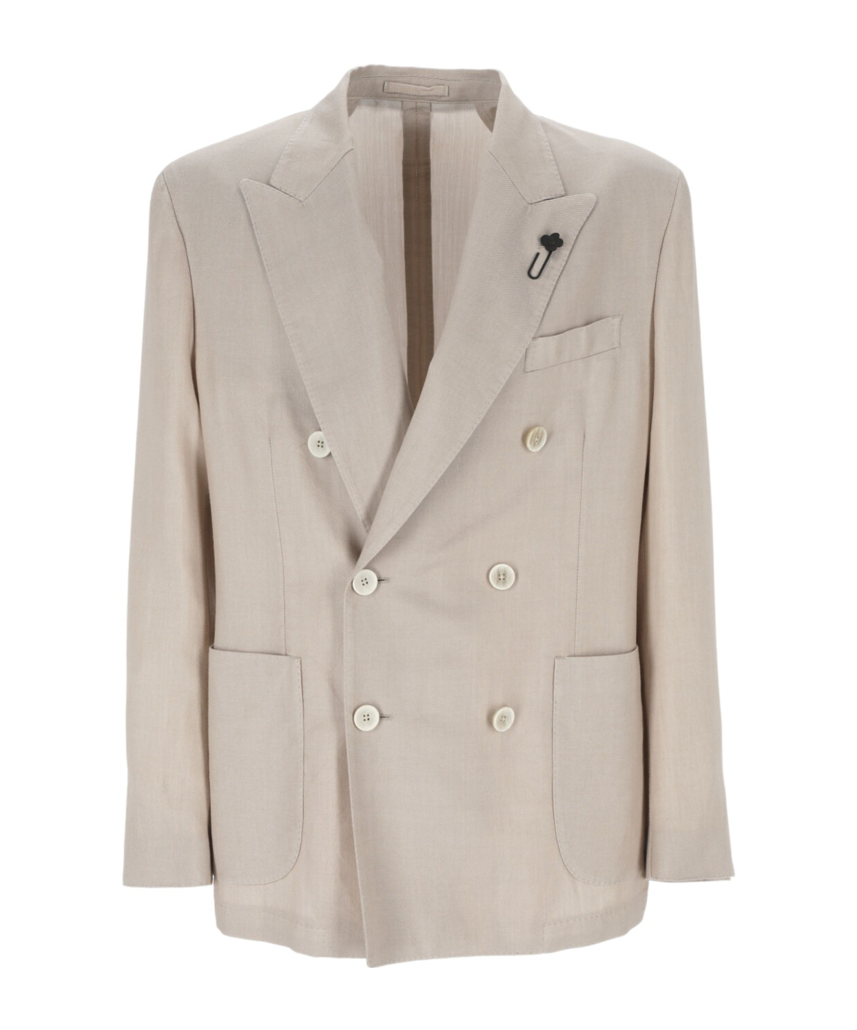 Lardini Single-breasted Blazer In Neutral