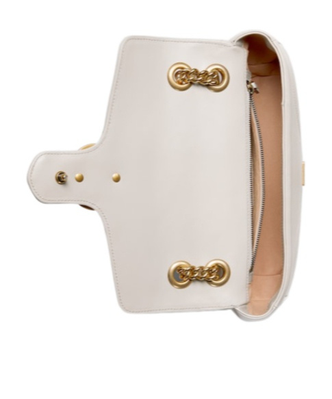 Gucci Gg Marmont Small Shoulder Bag In Nude