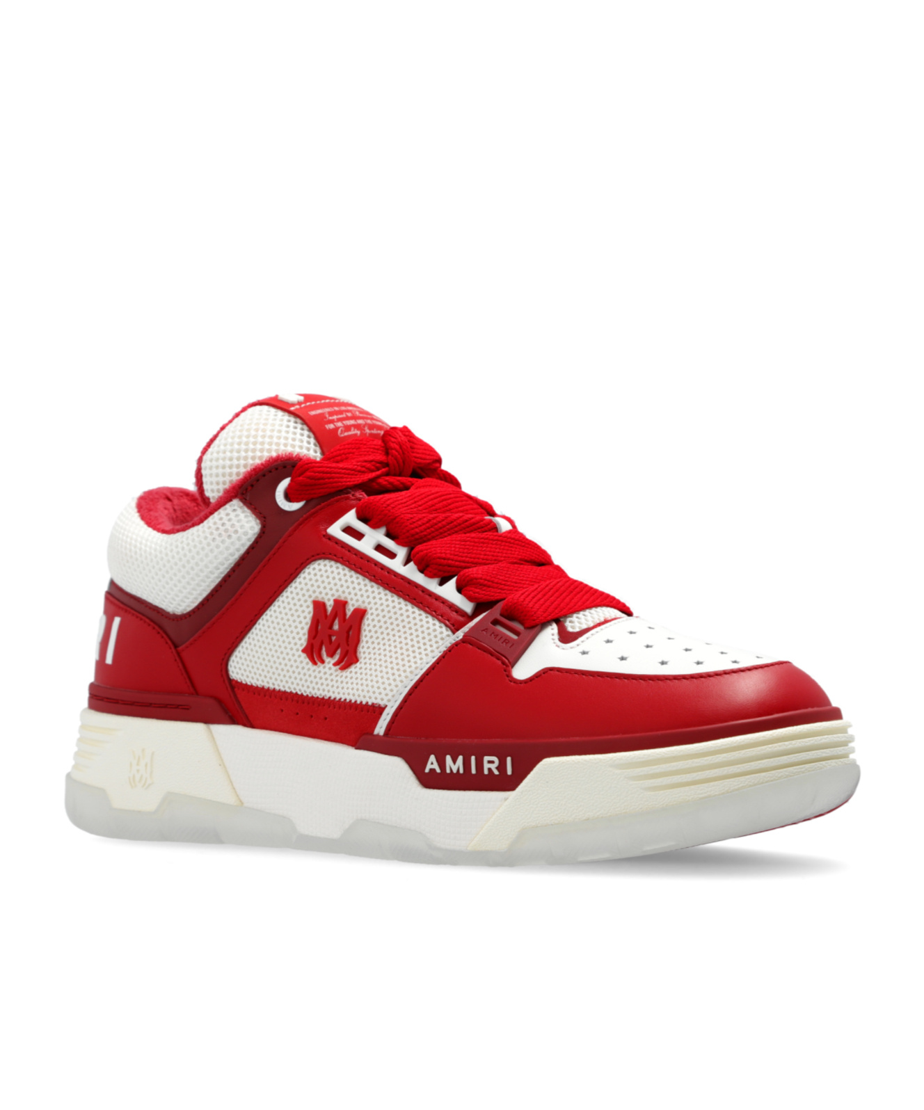Shop Amiri Ma-1 Panelled Sneakers In Red
