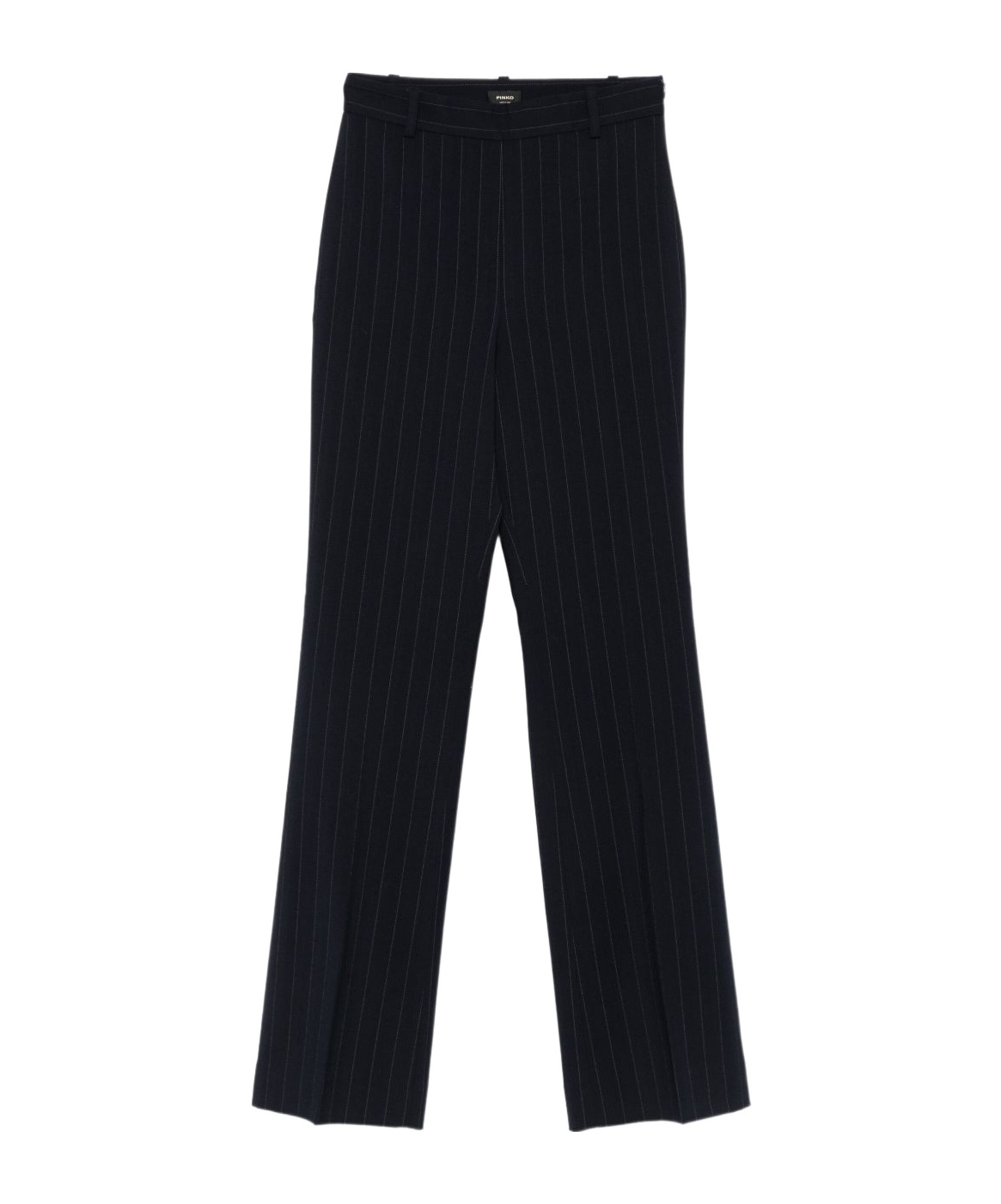 Pinko Wide Leg High Waist Trousers In Black