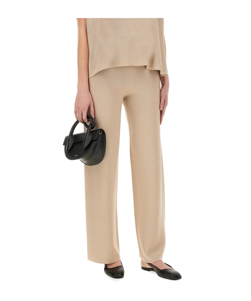 Fabiana Filippi Drawstring Casual Pants In Nude
