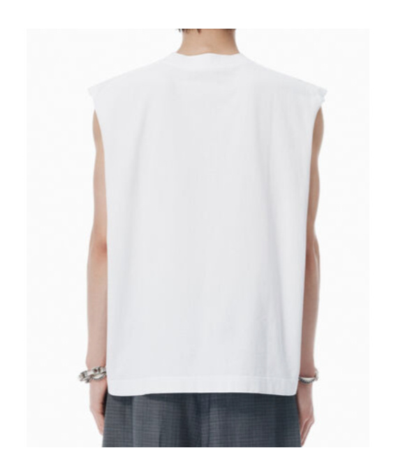 Alexander Wang Cropped Tank Top In White