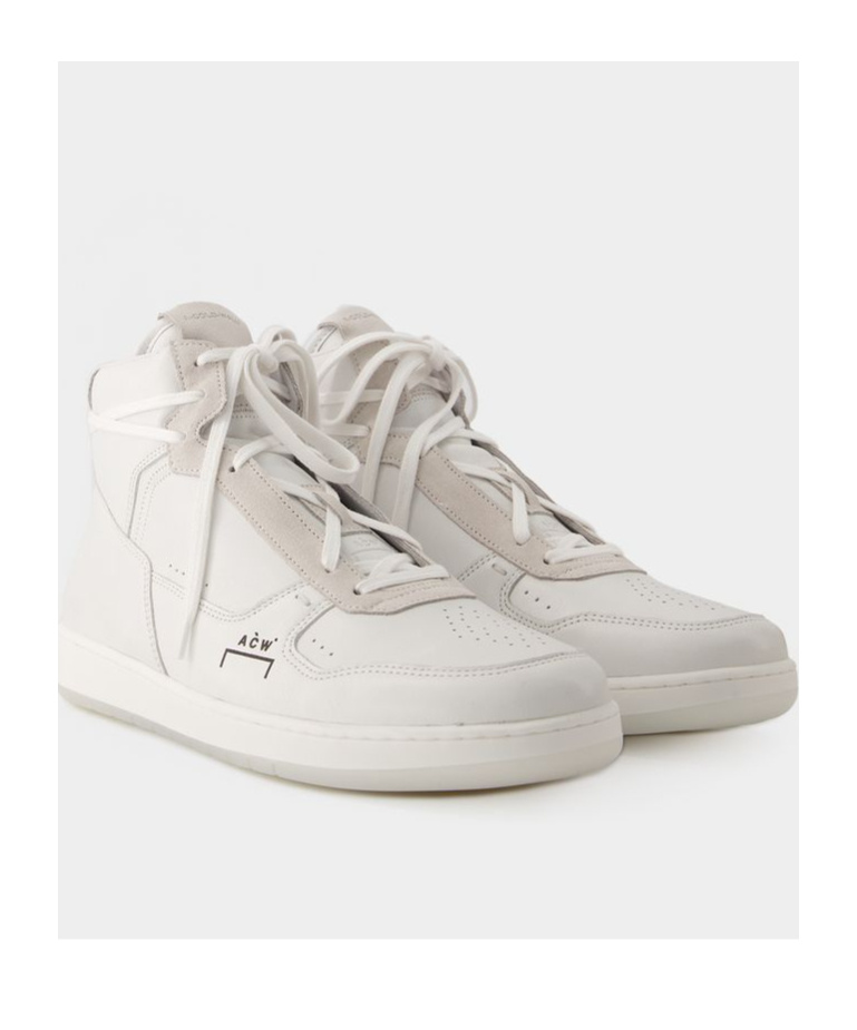 A-cold-wall* Luol High-top Leather Sneakers In White
