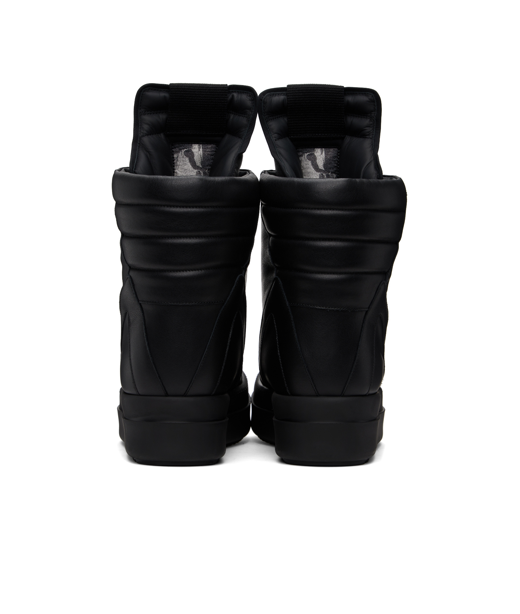 Rick Owens Mega Geobasket High-top Casual Shoes In Black