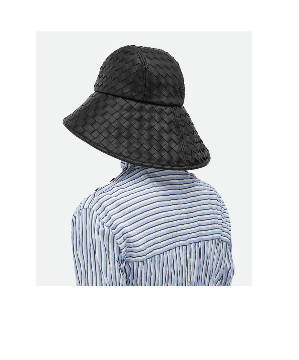 BOTTEGA VENETA INTRECCIATO LEATHER HAT 