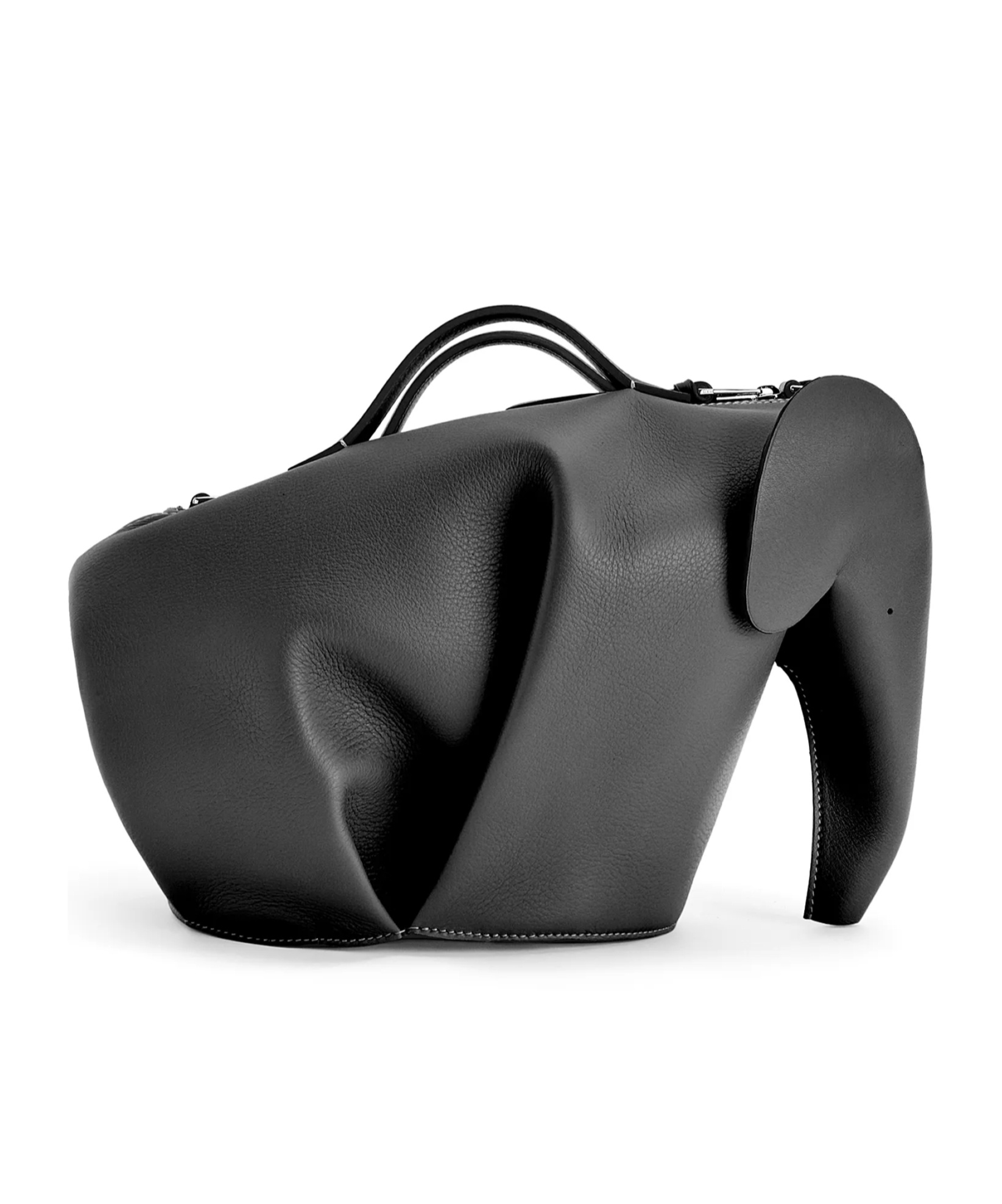 Loewe Large Elephant Bag In Classic Calfskin In Black