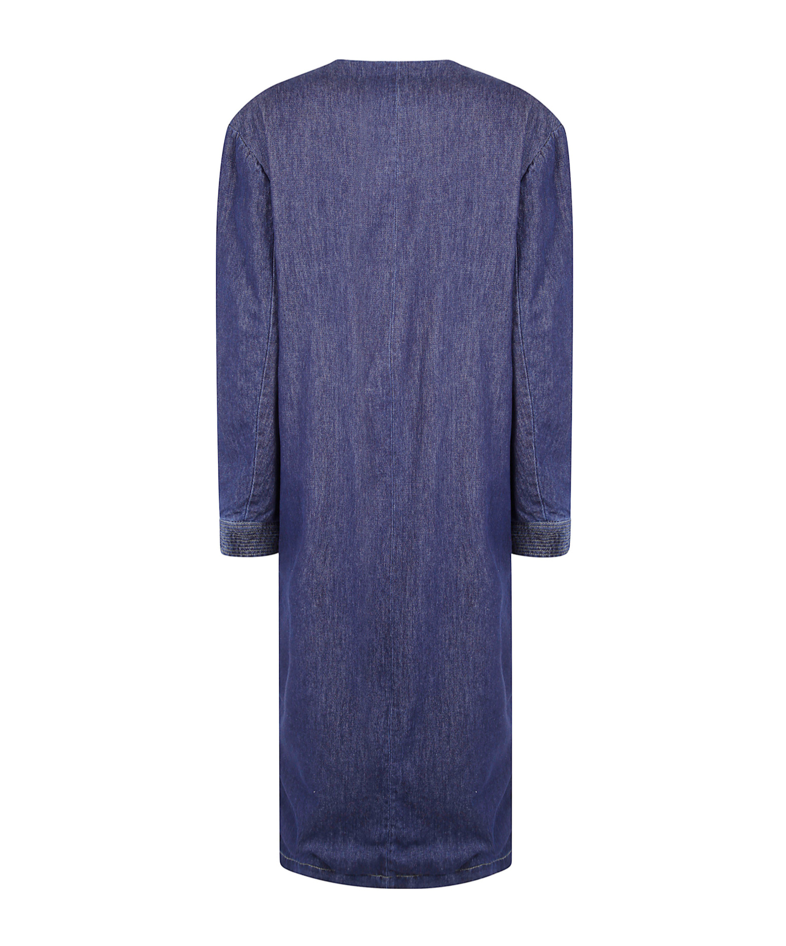 Dries Van Noten Wrap-tie Denim Coat In Blue