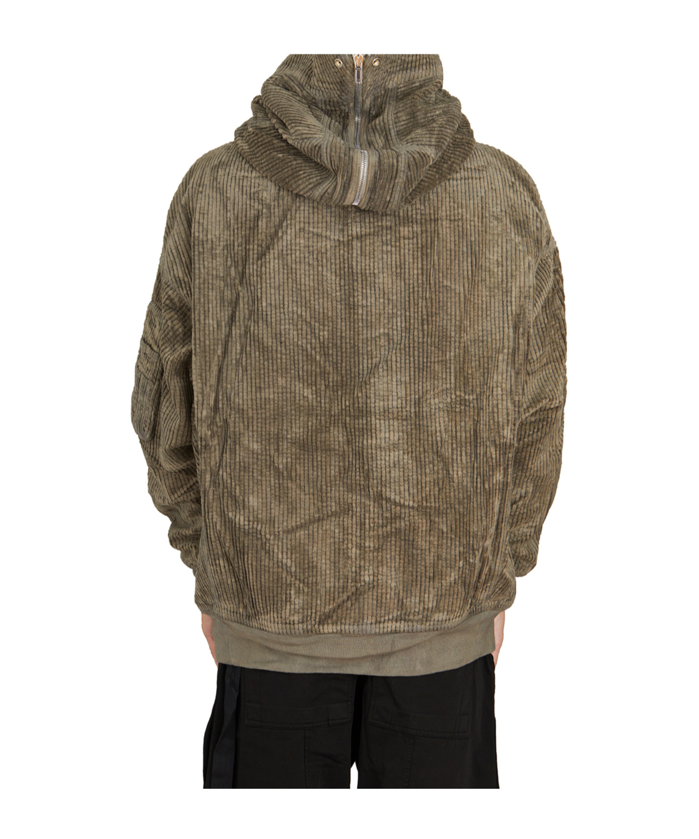 Rick Owens Drkshdw Long-sleeved Pilot Jacket In Brown