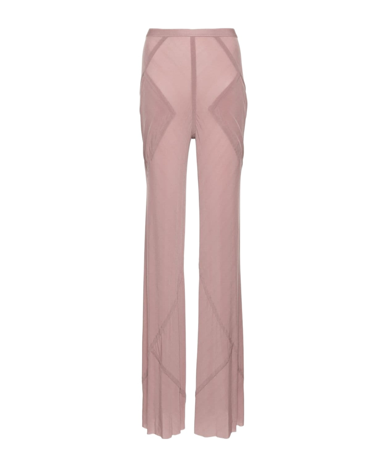 Rick Owens Seam-detailed Flared Trousers In Pink