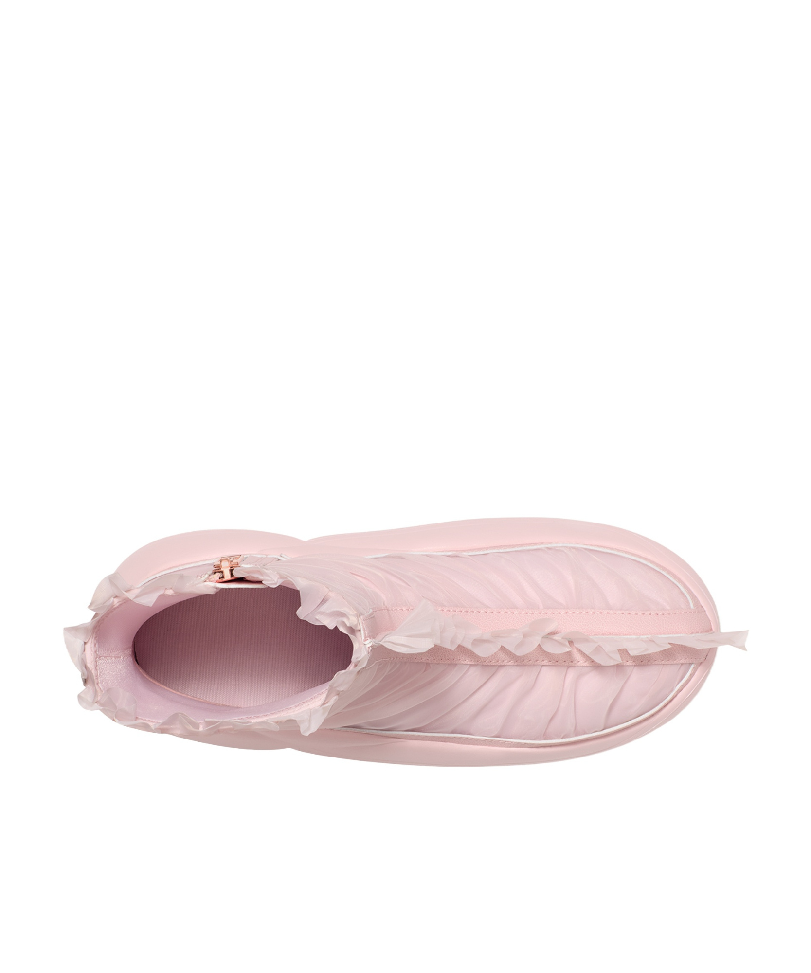 Ugg Frilly Ankle Boots In Pink