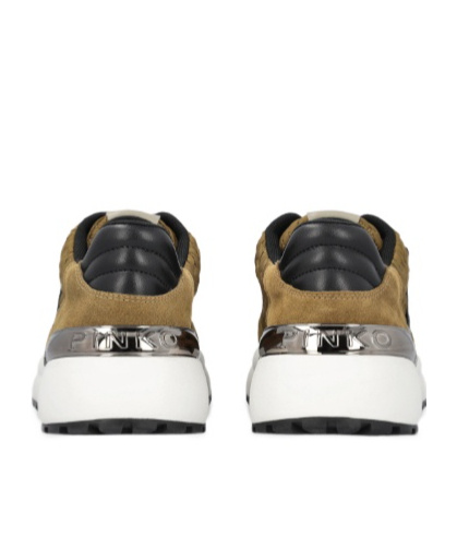 Pinko Gem 07 Lace-up Sneakers In Brown