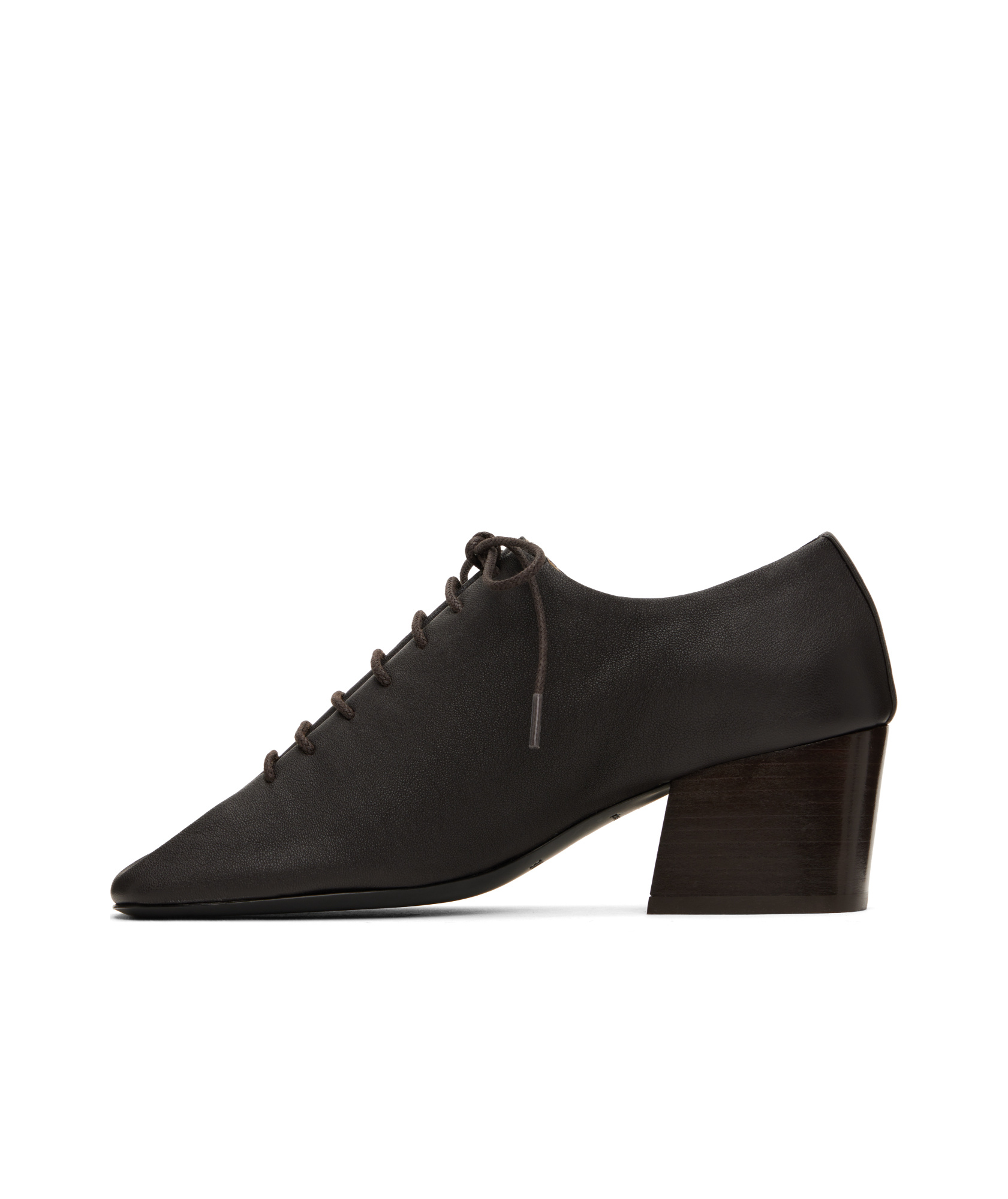 Lemaire Brown Souris Classic Heels In Dark Chocolate
