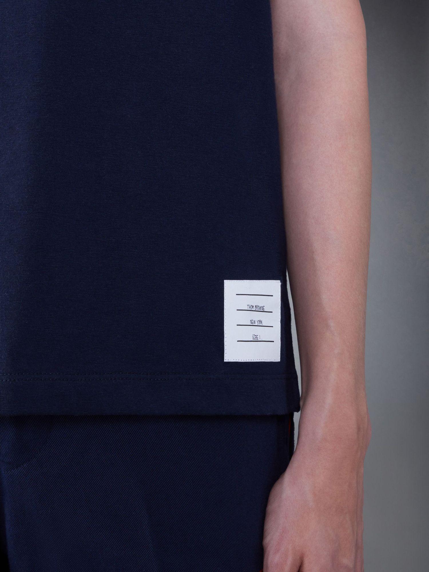 Thom Browne Hector-patch Short-sleeve T-shirt In Black