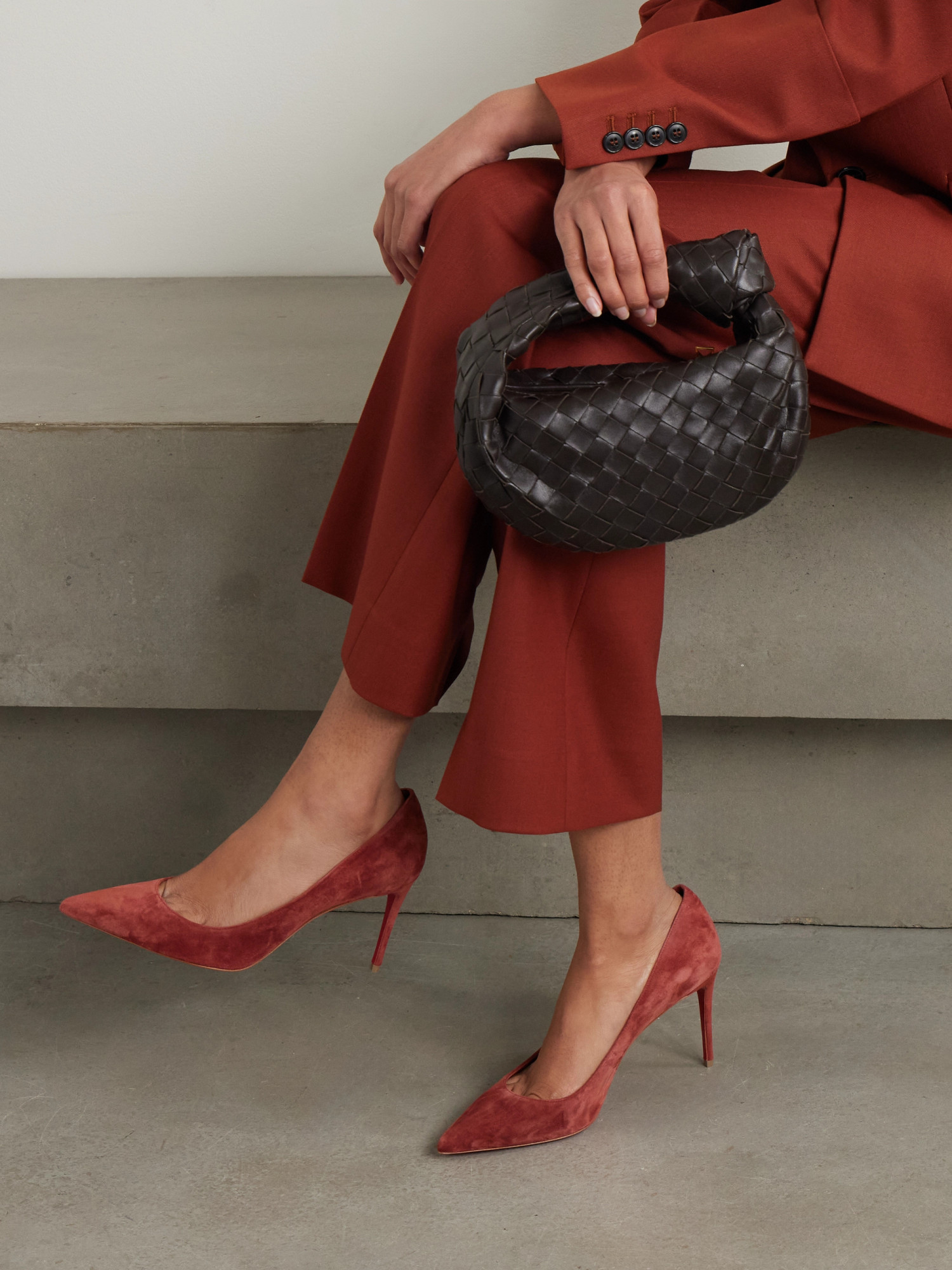 Christian Louboutin Pointed High Heels In Red