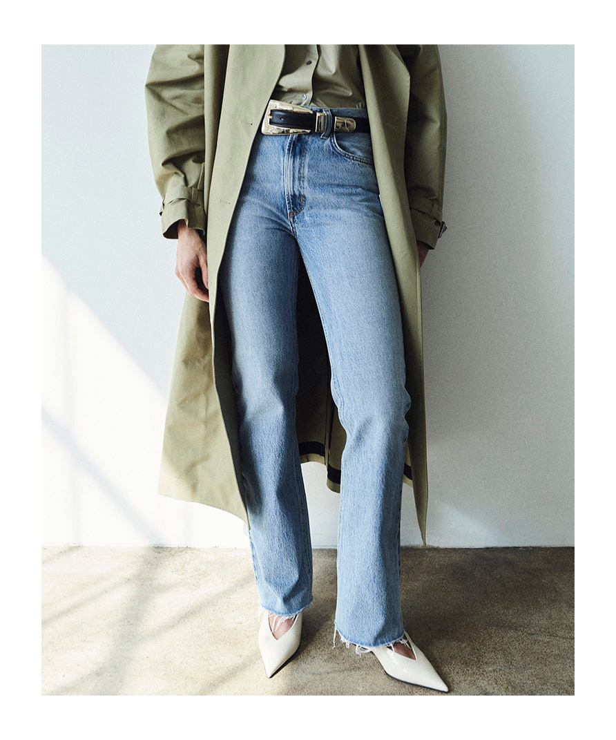 Agolde Blue Jeans With Wide Leg And Logo Patch On The Rear In Blue