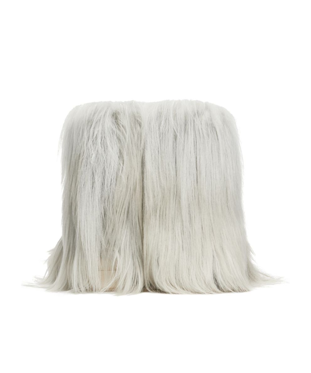 Rick Owens Porterville Mega Bumper Lunar Short Boots In White