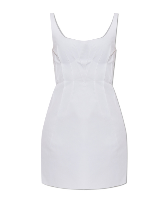 Marni Sleeveless Straight-hem Midi Dress In White