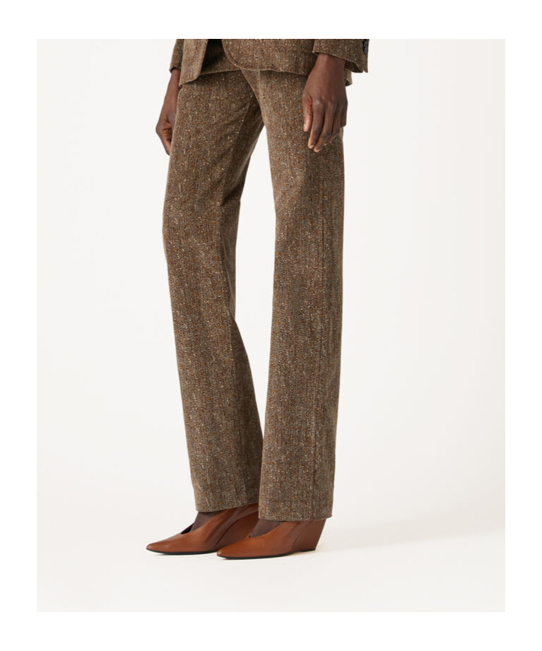 Loro Piana Belt-loop Casual Pants In Brown