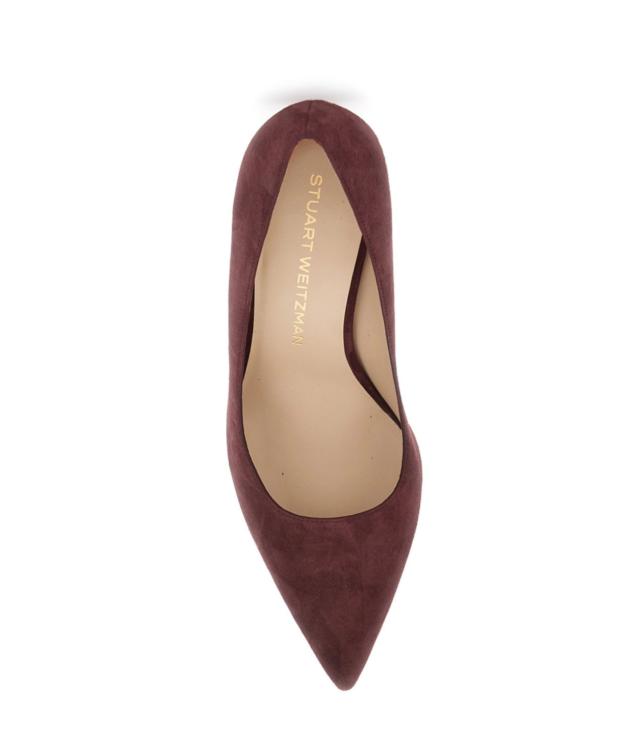Stuart Weitzman 80mm Pointed-toe Suede Heeled Pumps In Red