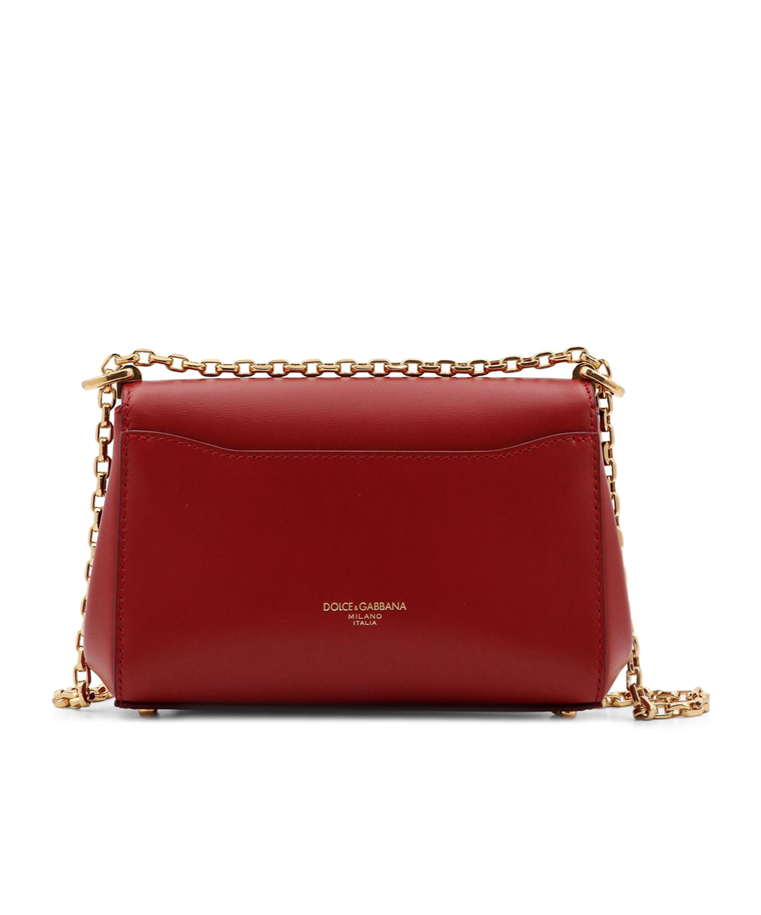 Dolce & Gabbana Marlene Red Shoulder Bag With Twist Lock In Leather Woman In Red