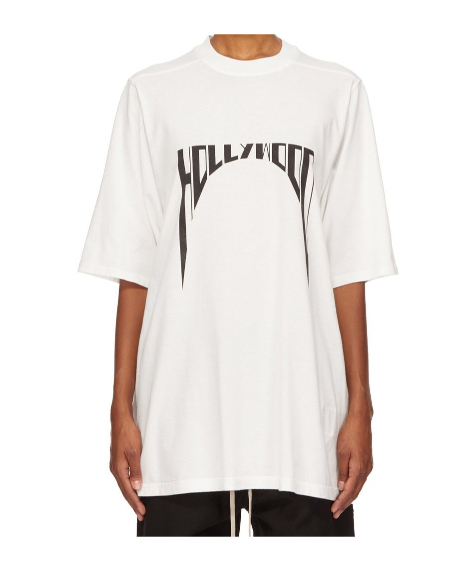 Rick Owens Drkshdw Jumbo Ss Tee In White