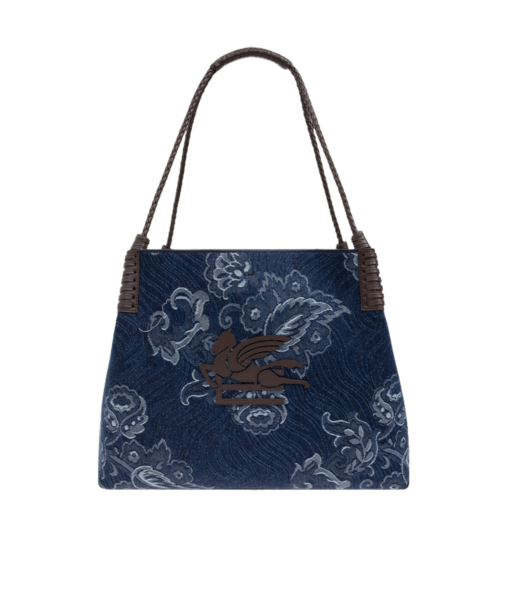 Etro Womens Denim Blue Scuro Libra Denim Shoulder Bag In Blue