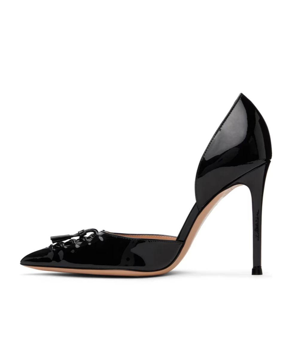 Shop Gianvito Rossi Avril Pointed High Heels In Black