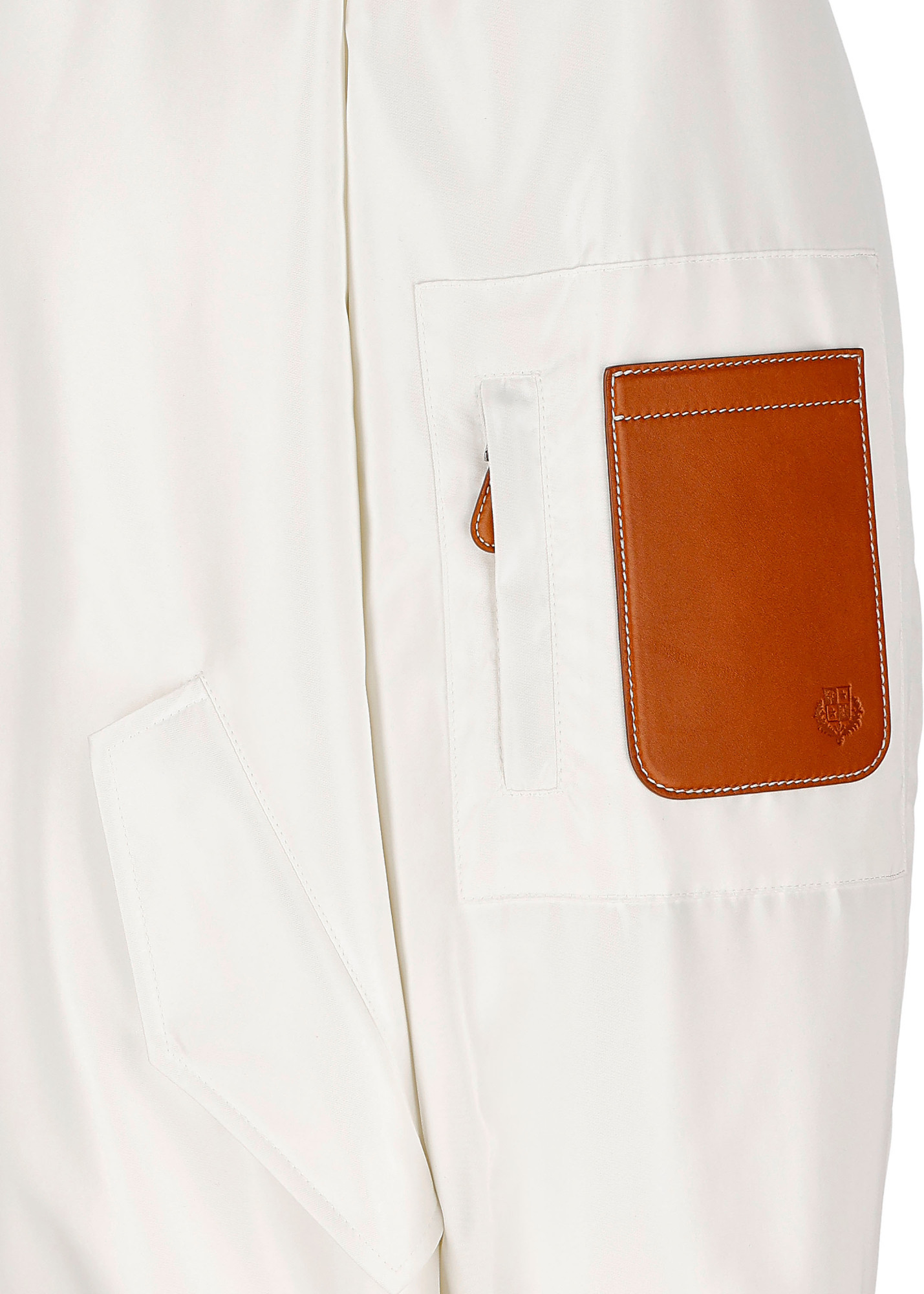Loro Piana Zippered Casual Jacket In White