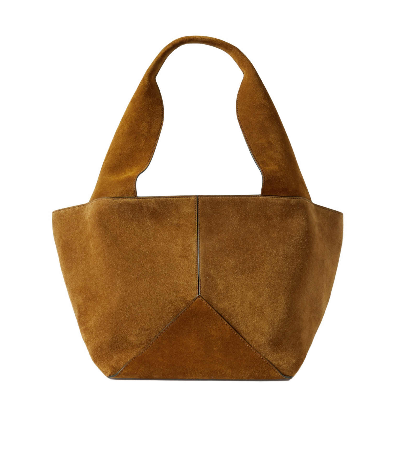 Metier Medium Suede Tote In Brown