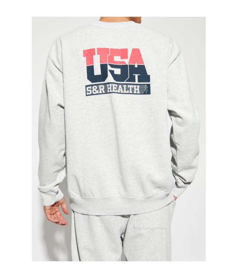 Sporty And Rich Text-print Sweatshirt In White