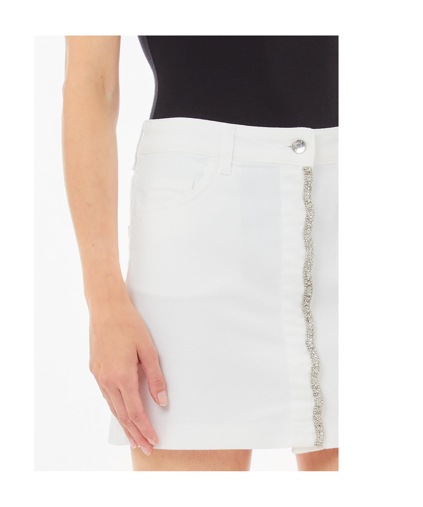 Liu •jo Belt Loop Skirt In Nude
