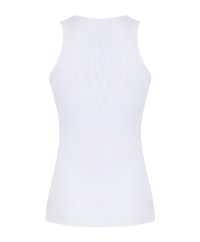 Fiorucci Angel Patch Ribbed Tank Top In White