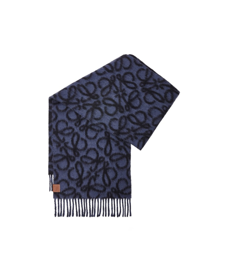 LOEWE ANAGRAM SCARF IN ALPACA AND WOOL